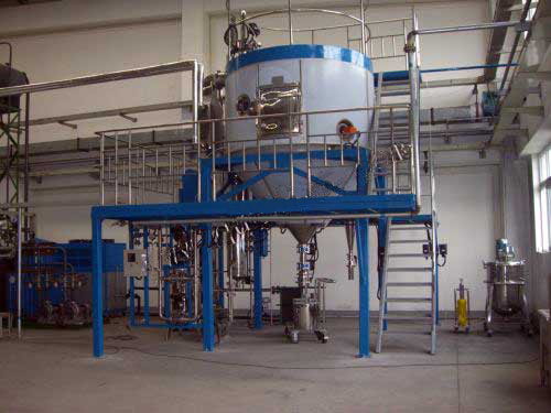 Centrifugal type spray drying towerclose system
